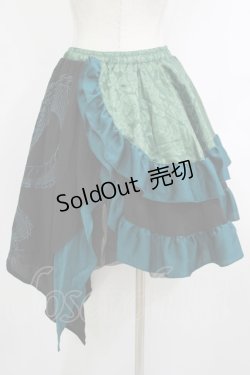 画像3: Qutie Frash / アシメパニエスカート  グリーン H-25-10-08-1031-QU-SK-KB-ZH