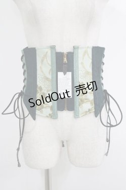 画像1: Qutie Frash / レースアップコルセット  緑 H-25-10-08-1038-QU-ZA-KB-ZH