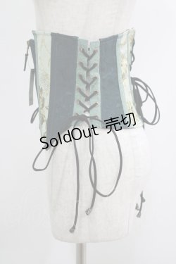 画像2: Qutie Frash / レースアップコルセット  緑 H-25-10-08-1038-QU-ZA-KB-ZH