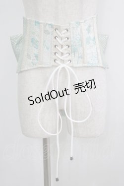 画像1: Qutie Frash / 花魁帯コルセット  サックス H-25-10-08-1040-QU-TO-KB-ZH