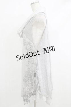 画像2: Ozz Croce / 2Wayメッシュ切替チュニック  グレー H-25-10-08-1043-OO-TO-KB-ZH