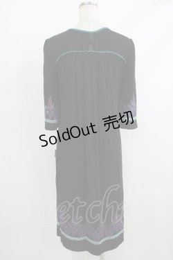 画像3: Ozz oneste / 刺繍プリントチュニックワンピース  黒 H-25-10-08-1046-OO-OP-KB-ZT023