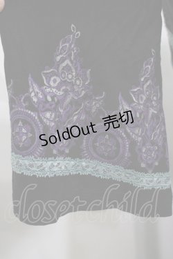画像4: Ozz oneste / 刺繍プリントチュニックワンピース  黒 H-25-10-08-1046-OO-OP-KB-ZT023