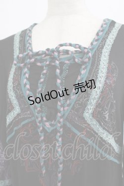 画像5: Ozz oneste / 刺繍プリントチュニックワンピース  黒 H-25-10-08-1046-OO-OP-KB-ZT023