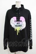 LISTEN FLAVOR / COLOR MY HEARTハイネックトップス  ブラック H-25-10-08-1052-PU-TO-KB-ZH