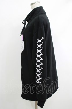 画像2: LISTEN FLAVOR / COLOR MY HEARTハイネックトップス  ブラック H-25-10-08-1052-PU-TO-KB-ZH