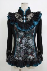 Qutie Frash / チャイナパフカットソー  グリーン H-25-10-08-1055-QU-TO-KB-ZH