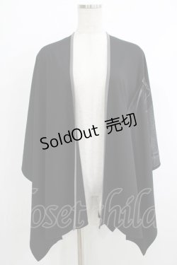 画像1: Qutie Frash / ケープストール  黒 H-25-10-08-1063-QU-ZA-KB-ZH