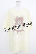【SALE】Candy Stripper / HOLD ME BIG TEE  イエロー H-25-10-08-1064-PU-TO-KB-ZT494