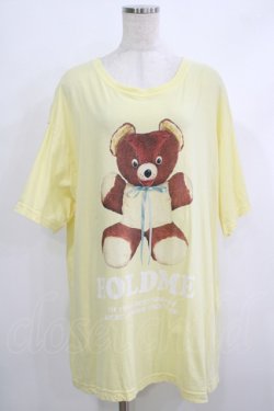 画像1: Candy Stripper / HOLD ME BIG TEE  イエロー H-25-10-08-1064-PU-TO-KB-ZH