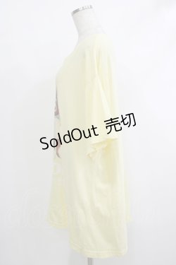 画像2: 【SALE】Candy Stripper / HOLD ME BIG TEE  イエロー H-25-10-08-1064-PU-TO-KB-ZT494