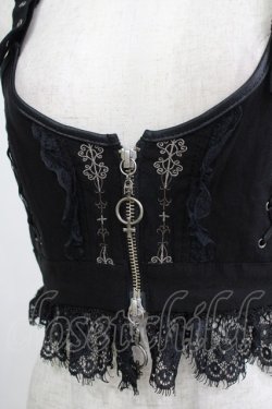 画像4: Rozen Kavalier / 刺繍ショートビスチェ  黒 H-25-10-08-1066-OO-TO-KB-ZH