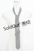 Ozz On / 龍刺繍ネクタイ  黒 H-25-10-08-1073-OO-ZA-KB-ZH