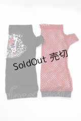 ALGONQUINS / フィンガーレスグローブ  黒×赤 H-25-10-08-1075-AL-ZA-KB-ZH