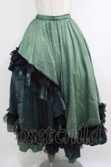 Qutie Frash / レースロングスカート  グリーン H-25-10-08-1008-QU-SK-KB-ZH