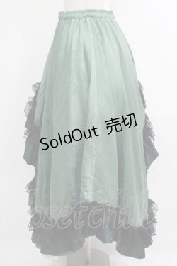 画像2: Qutie Frash / レースロングスカート  グリーン H-25-10-08-1008-QU-SK-KB-ZH