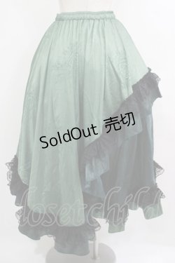 画像3: Qutie Frash / レースロングスカート  グリーン H-25-10-08-1008-QU-SK-KB-ZH