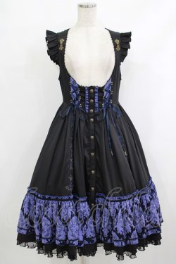 画像1: Ozz oneste / Midnight Masqueradeワンピース  ブラック×ネイビー H-25-10-08-1002-OO-OP-KB-ZH