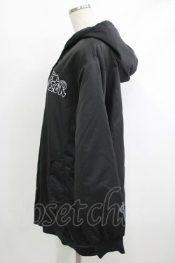 画像2: NieR Clothing / 中綿ブルゾンパーカー  黒 H-25-10-08-1013-PU-JA-KB-ZH