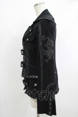 画像2: Ozz Croce / 龍刺繍ジャケット  黒 H-25-10-08-1015-OO-JA-KB-ZH