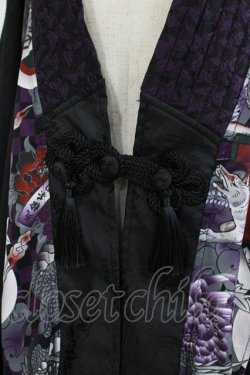 画像4: Qutie Frash / 着物カーデ  黒×紫 H-25-10-08-1016-QU-TO-KB-ZH