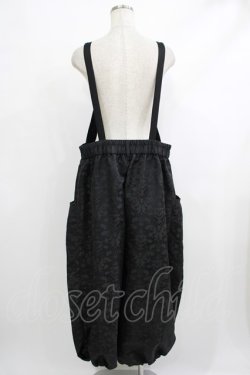 画像3: Qutie Frash / サロペットパンツ  ジャガードブラック H-25-10-08-1022-QU-PA-KB-ZH