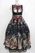Royal Princess Alice / Dark Alice Tea Party・まくらくらまコラボジャンパースカート Free ブラック H-25-10-08-005-LO-OP-NS-ZH