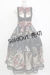 Royal Princess Alice / Dark Alice Tea Party・まくらくらまコラボジャンパースカート Free ブラック H-25-10-08-005-LO-OP-NS-ZH