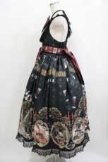 画像2: Royal Princess Alice / Dark Alice Tea Party・まくらくらまコラボジャンパースカート Free ブラック H-25-10-08-005-LO-OP-NS-ZH (2)