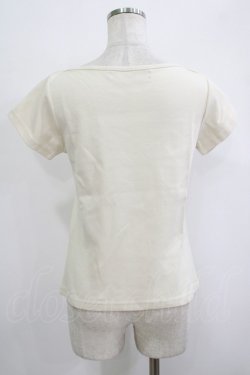 画像3: an another angelus / ロゴ刺繍フレンチスリーブT Free IVORY H-25-10-08-055-CA-TS-NS-ZH