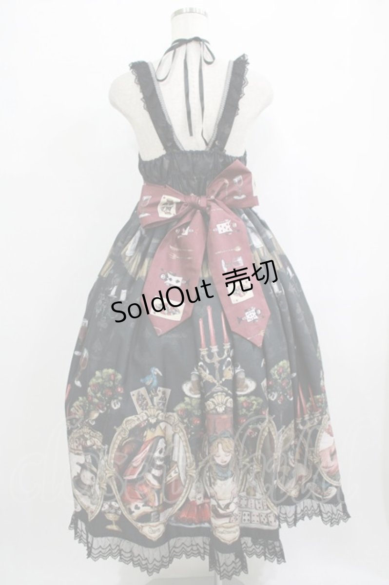 画像3: Royal Princess Alice / Dark Alice Tea Party・まくらくらまコラボジャンパースカート Free ブラック H-25-10-08-005-LO-OP-NS-ZH (3)