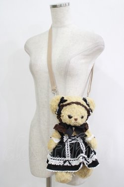 画像1: BABY,THE STARS SHINE BRIGHT / ベビードールなくまくみゃちゃんポシェット  ミルクティー/ブラック H-25-10-08-061-BA-BG-NS-ZH