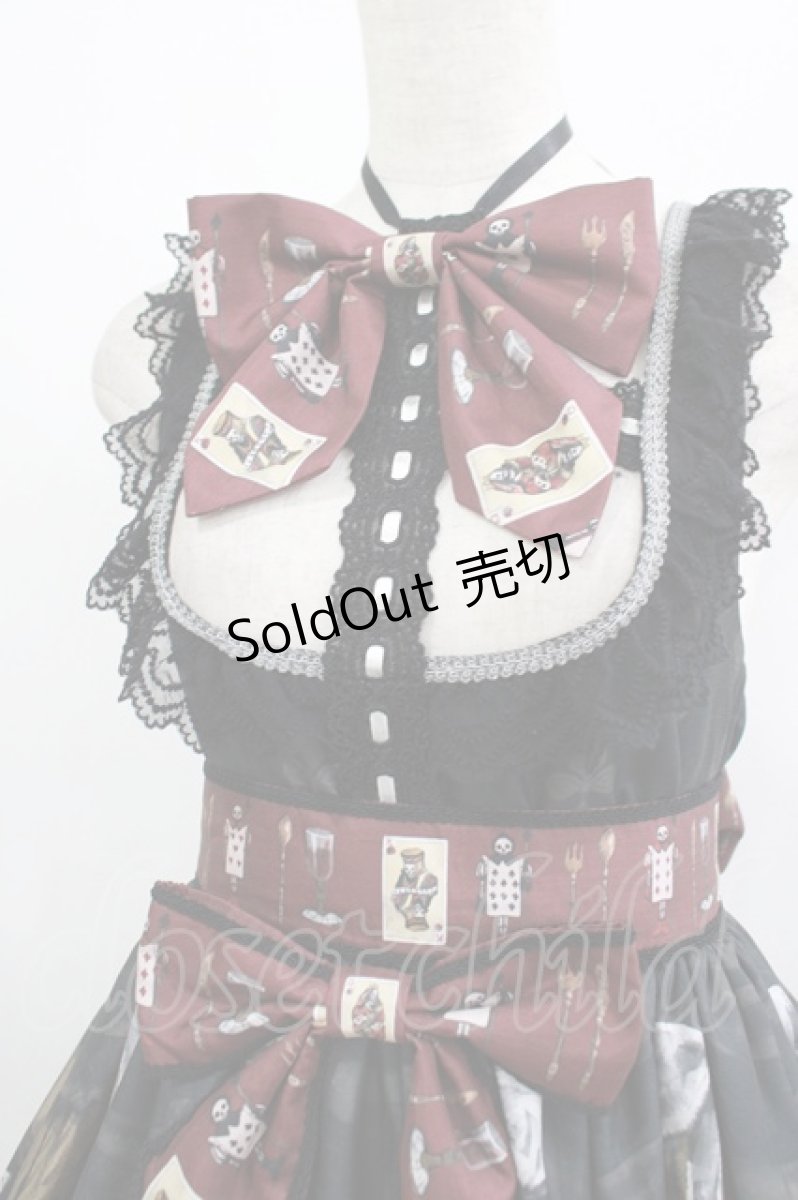 画像5: Royal Princess Alice / Dark Alice Tea Party・まくらくらまコラボジャンパースカート Free ブラック H-25-10-08-005-LO-OP-NS-ZH (5)