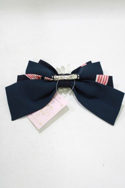 画像3: metamorphose / ことりとBerryリボンバレッタ  ネイビー H-25-10-08-069-ME-AC-NS-ZH