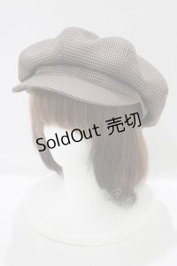 Fi.n.t / チェック柄キャスケット  BROWN H-25-10-08-075-CA-AC-NS-ZH