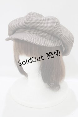 画像1: Fi.n.t / チェック柄キャスケット  BROWN H-25-10-08-075-CA-AC-NS-ZH