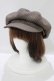 画像1: Fi.n.t / チェック柄キャスケット  BROWN H-25-10-08-075-CA-AC-NS-ZH (1)