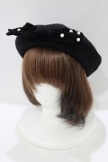 m petit by misako / TT*AMリボンBベレー  ブラック H-25-10-08-076-LO-AC-NS-ZH