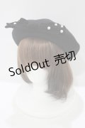m petit by misako / TT*AMリボンBベレー  ブラック H-25-10-08-076-LO-AC-NS-ZH
