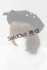 m petit by misako / TT*AMリボンBベレー  ブラック H-25-10-08-076-LO-AC-NS-ZH