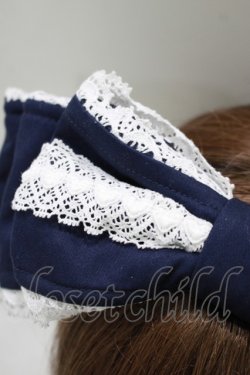 画像2: Angelic Pretty / Prettyくるりんカチューシャ  ネイビー H-25-10-08-078-AP-AC-NS-ZH
