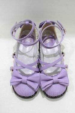 画像1: Angelic Pretty / Tea Party Shoes L：約24.5cm ラベンダー H-25-10-08-079-AP-SH-NS-ZH