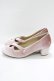 画像2: an another angelus / クロスストラップベロアパンプス M/23.5cm PINK H-25-10-08-081-CA-SH-NS-ZH (2)