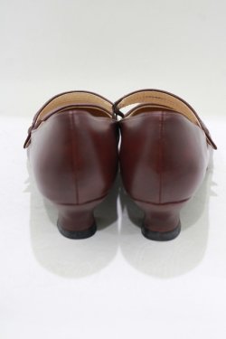 画像3: an another angelus / 釦使いダブルストラップパンプス M/23.5cm Bordeaux H-25-10-08-082-CA-SH-NS-ZH