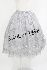 axes femme kawaii / ぶどう柄スカート M  H-25-10-08-009-AX-SK-NS-ZH