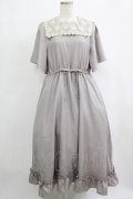 m petit by misako / レースセーラーワンピース M グレー H-25-10-08-010-LO-OP-NS-ZH