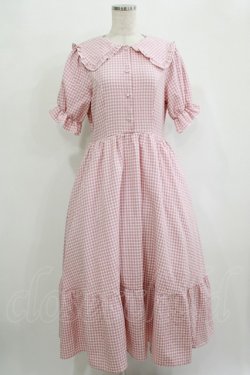 画像1: m petit by misako / AM*ギンガムCHKワンピース M ピンク H-25-10-08-012-LO-OP-NS-ZH
