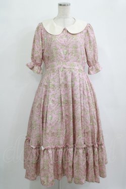 画像1: m petit by misako / NINA’Sコラボトワルドジュイワンピース M ピンク H-25-10-08-013-LO-OP-NS-ZH