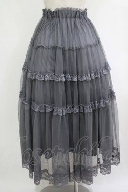 画像3: an another angelus / レースフリルチュールスカート Free CHARCOAL H-25-10-08-015-CA-SK-NS-ZH