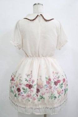 画像3: axes femme POETIQUE / 油絵風パネル花柄ワンピース M アワピンク H-25-10-08-017-AX-OP-NS-ZH